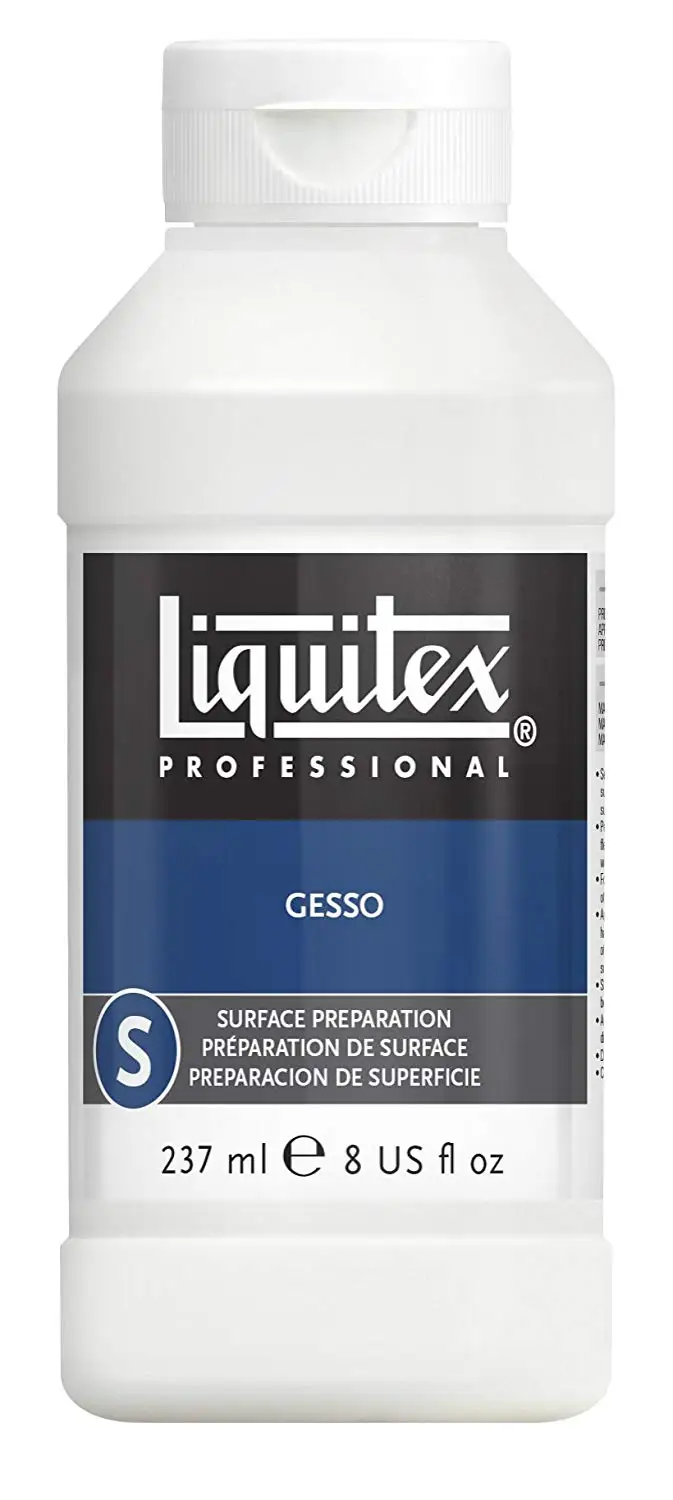 Liquitex Professional White/Black/Clear Gesso Surface Prep Medium, 8-oz