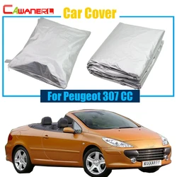 Cawanerl Car Cover UV Anti Outdoor Rain Sun Snow Resistant Protection Cover Dust Proof For Peugeot 307 CC