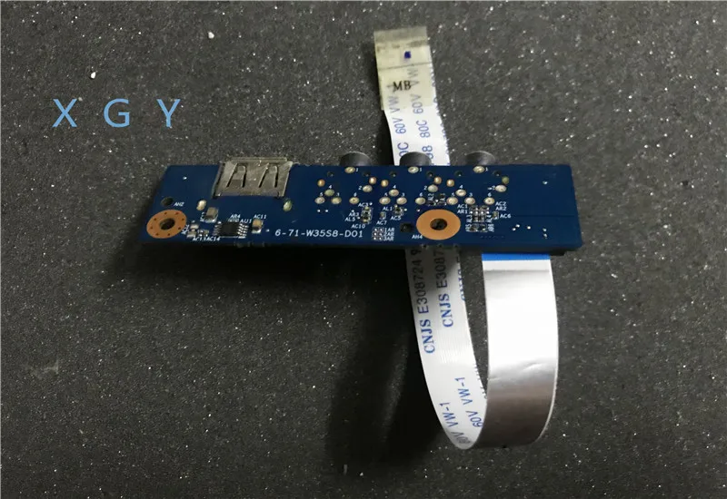 

Original FOR Clevo Sager W350ST USB Audio Port Board With Cable 6-71-W35S8-D01 100% Test OK