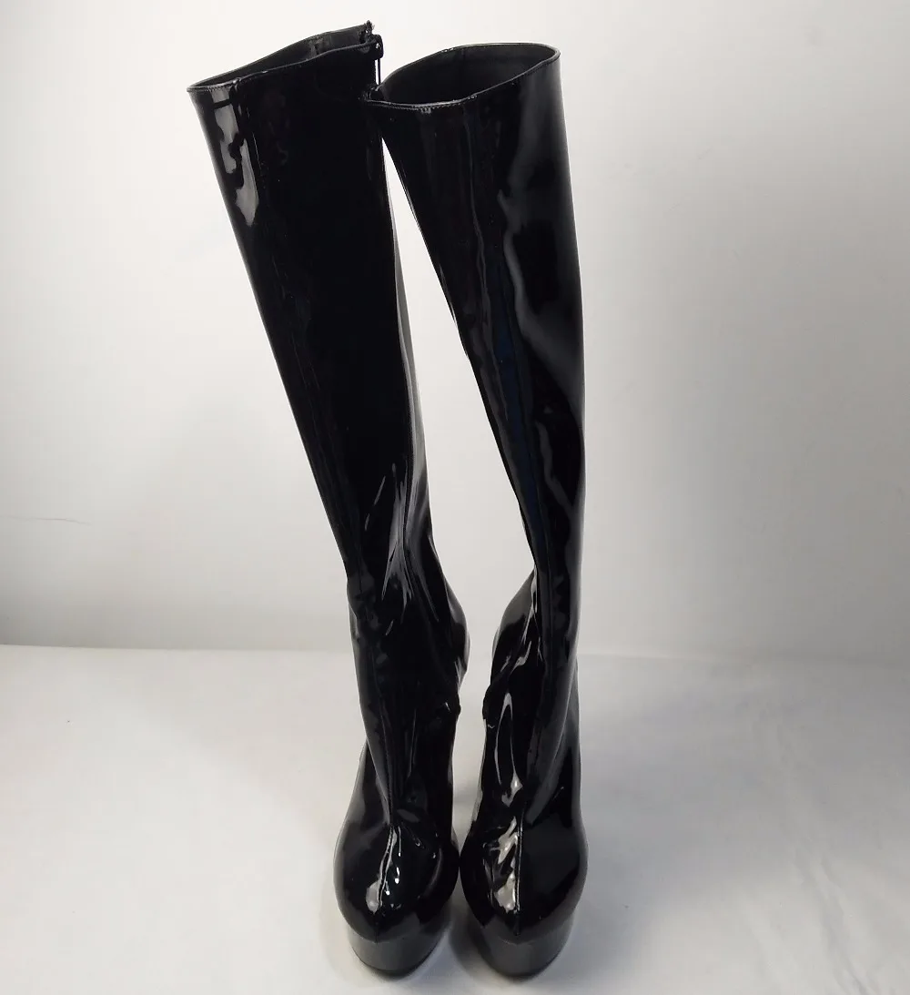 15 cm high boots sexy, dynamic women sexy shining nightclub shoes, wear high evening wear, dance shoes