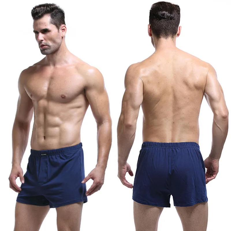 Brand Sexy Mens Underwear 2Pcs\\lot Boxer Shorts Male Trunks Plus Size Man Cotton Slacks High Quality Home Sleepwear Underpants