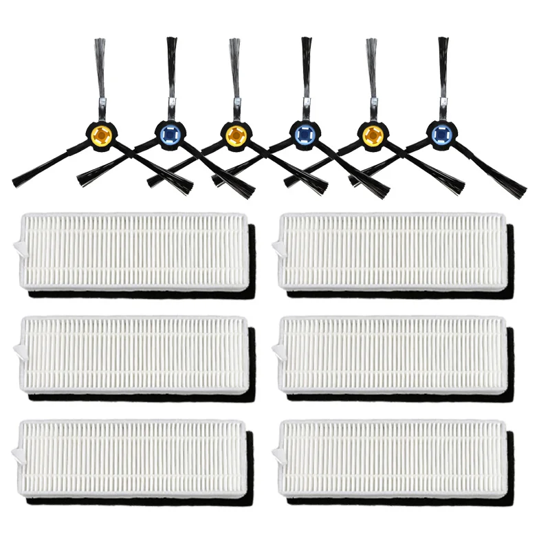 Side Brush Hepa Filter Replacement for chuwi ilife A7 A9S robot vacuum cleaner Parts Dust Filter