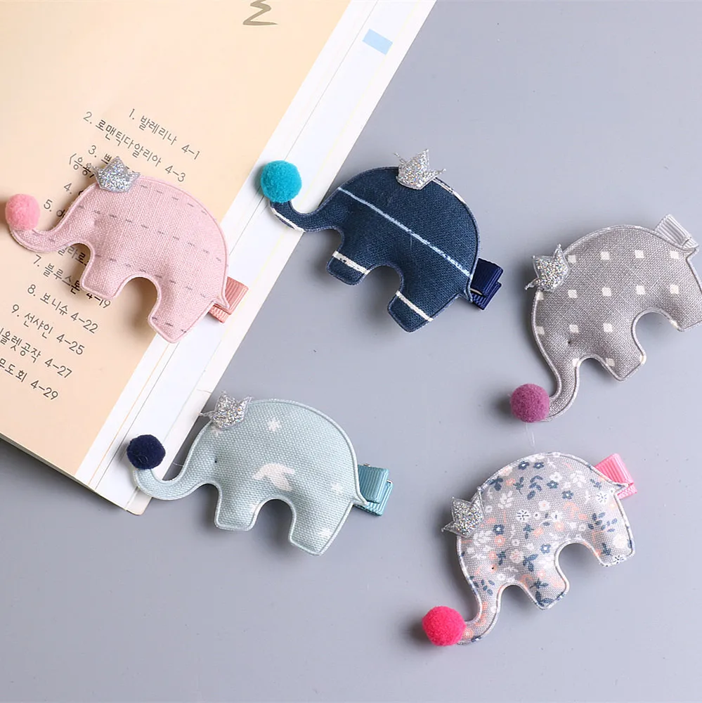 2017 New 10pcs/Lot  Hairpins  Crown Elephant Hair Pins Hair Accessories Girl kids women Children Hair Clips Clip