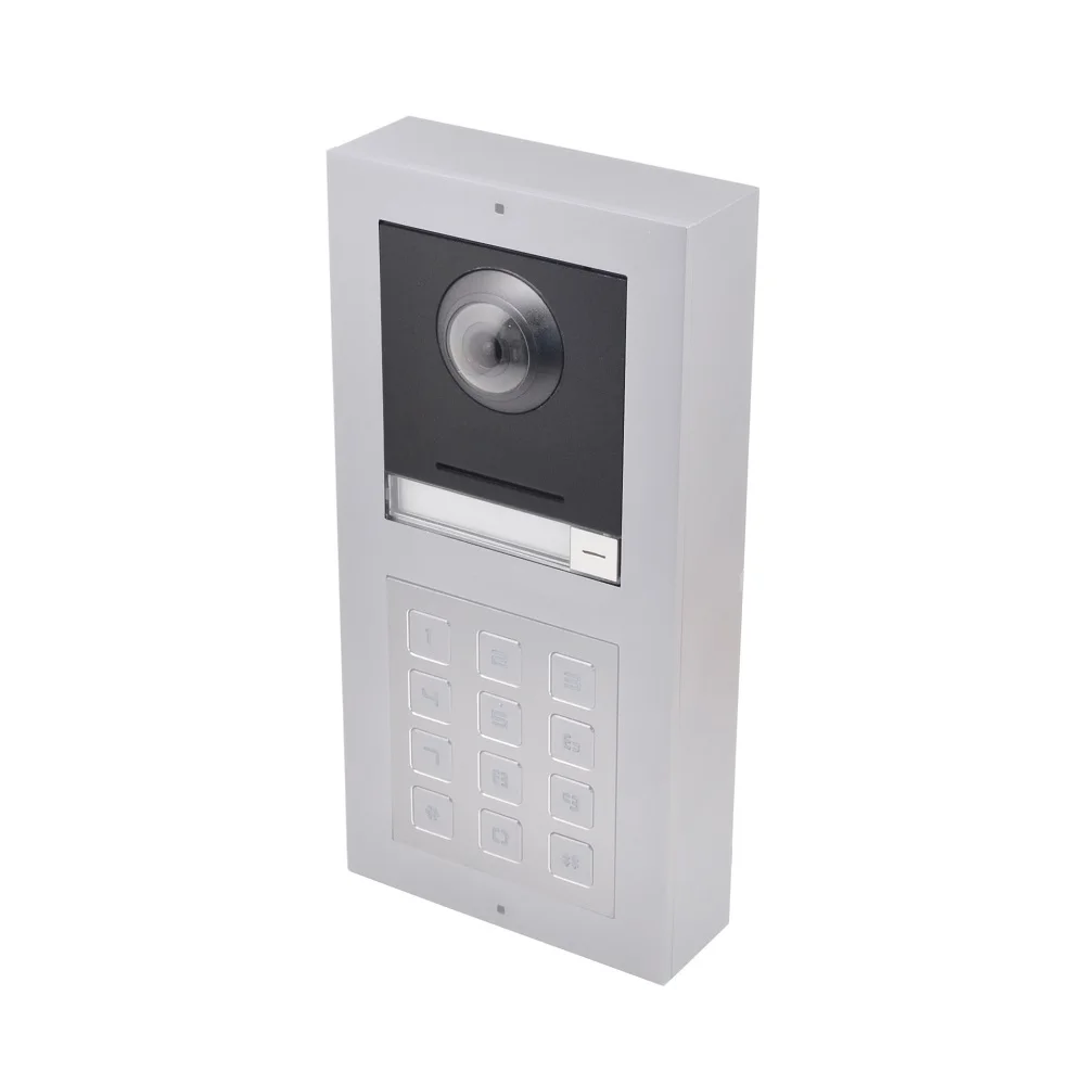 Hikvision Original Türklingel, DS-KD8003-IME1(B), mehrsprachige 802.3af POE Villa IP-Modul-Türklingel, Passwort-Tastatur-Code-Entsperrung – Detail 6