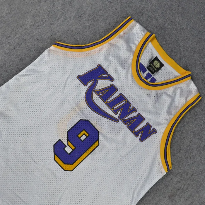 Trajes cosplay camisa de basquete no.9 muto kainan jerseys tanque topos equipe de basquete uniforme terno masculino