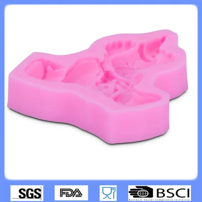 3D Silicone Clown Shaped Baking Mold Fondant Cake Tool Chocolate Candy Cookies Pastry Soap Moulds D037