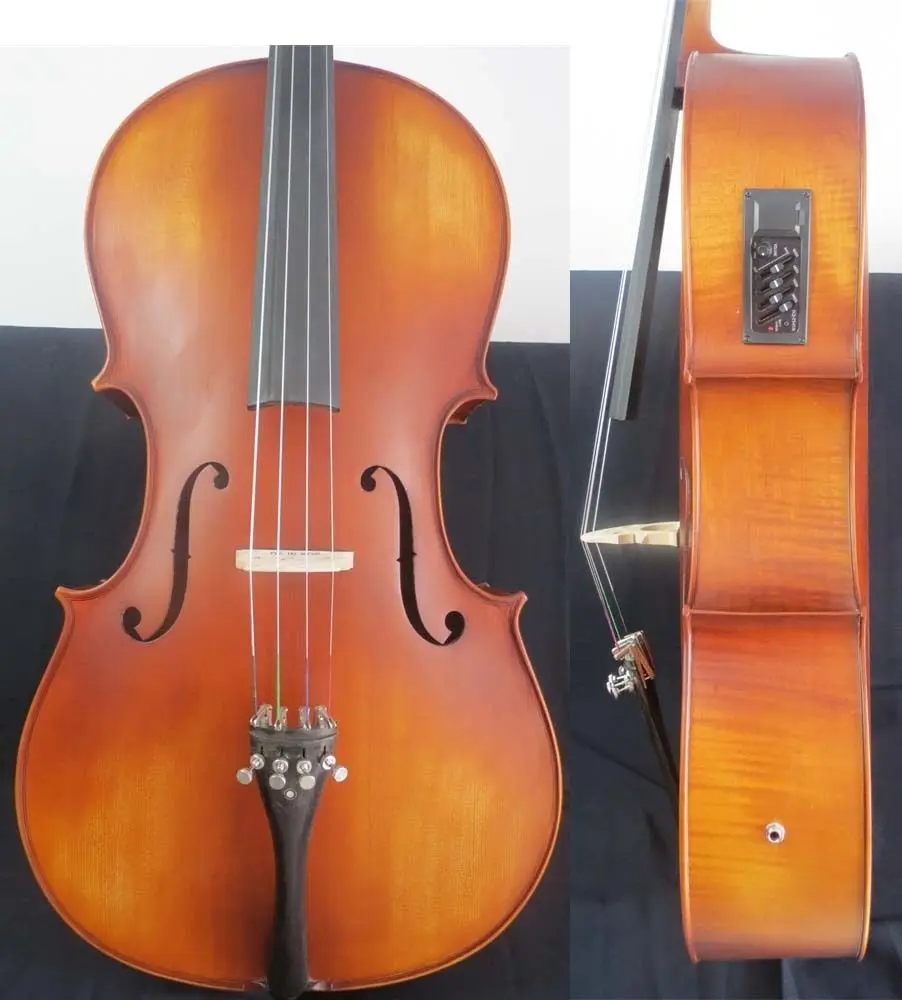 Brown color electric cello 4/4,Acoustic cello 4/4