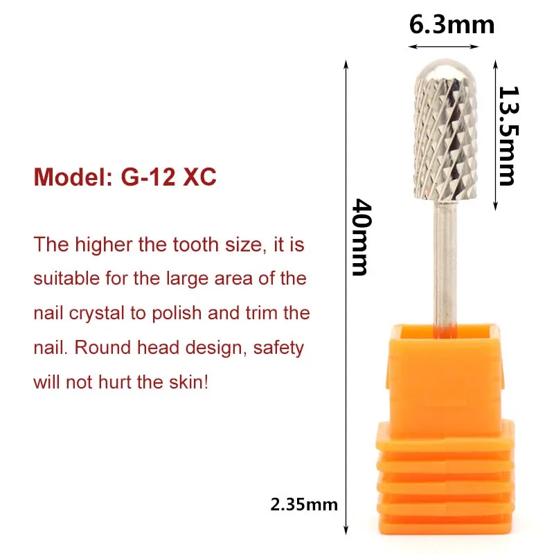 1pcs Milling Cutter Nail Art Drill Bit Tungsten Steel Alloy Grinding Head Grinding Machine Dedicated Sander Polishing Tools