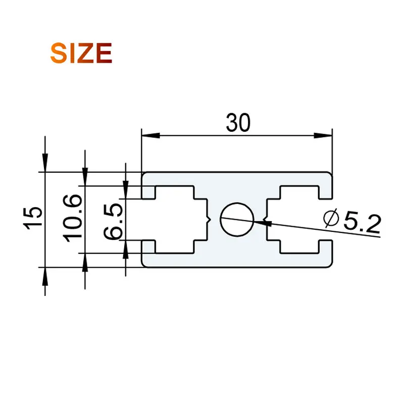 1530 Aluminium Profile EN Standard Industrial Bracket for Air Condition Wall DIY Bracket AL Aluminum Shape 200-500mm Customized