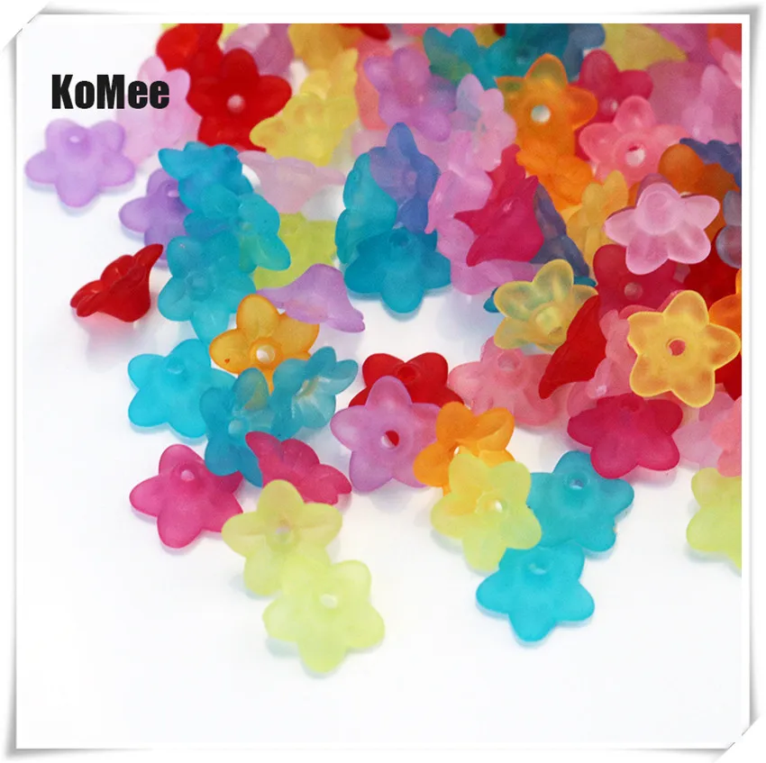 10x4mm Fashion Accessory Flower Acrylic Beads Loose Spacer Bracelets Charms Beads for Jewelry Making Supplier 200pcs DIY