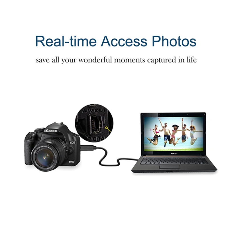 Data Charging Cable Cord Adapter USB to USB Male to Mini 5 Pin B for MP3 MP4 Player Car DVR GPS Camera HDD Mini USB Cables