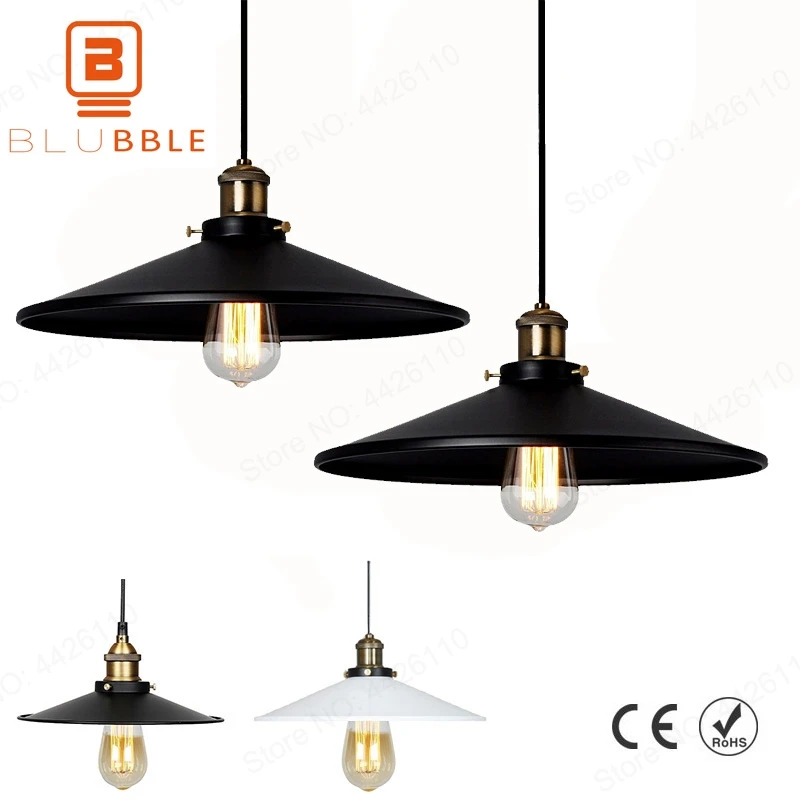 

BLUBBLE Loft Retro Industrial Style Pendant Lights Iron Art Vintage Pendant Lamp Cafe Bar Modern Hanglamp Kitchen Restaurant