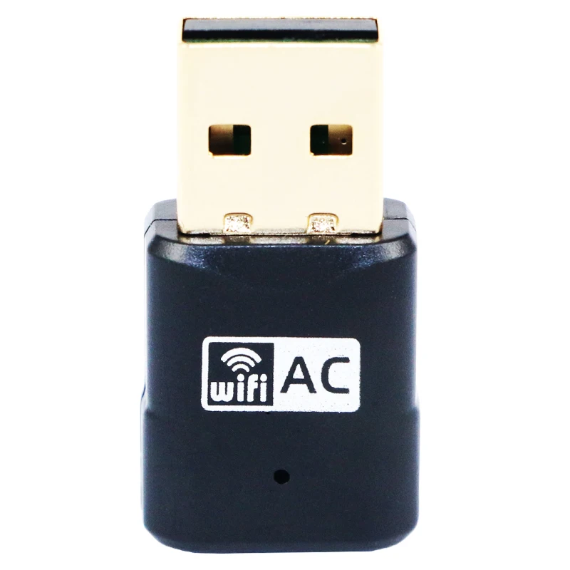 Беспроводной адаптер 600 м AC USB WiFi адаптер 2,4 + 5,8 ГГц Двухдиапазонная USB Wifi антенна внешняя сетевая карта адаптер Wi-Fi ресивер