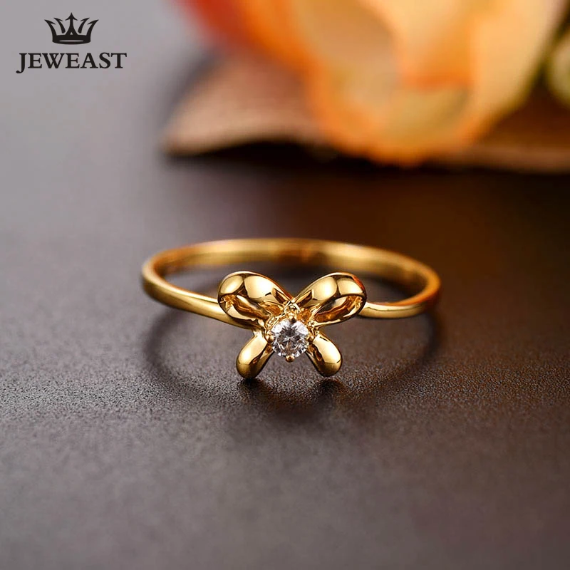 18K White Yellow Rose Gold Diamond Ring  Marriage Ring Diamond Ring natural diamond genuine wedding ringSupport drop shipping