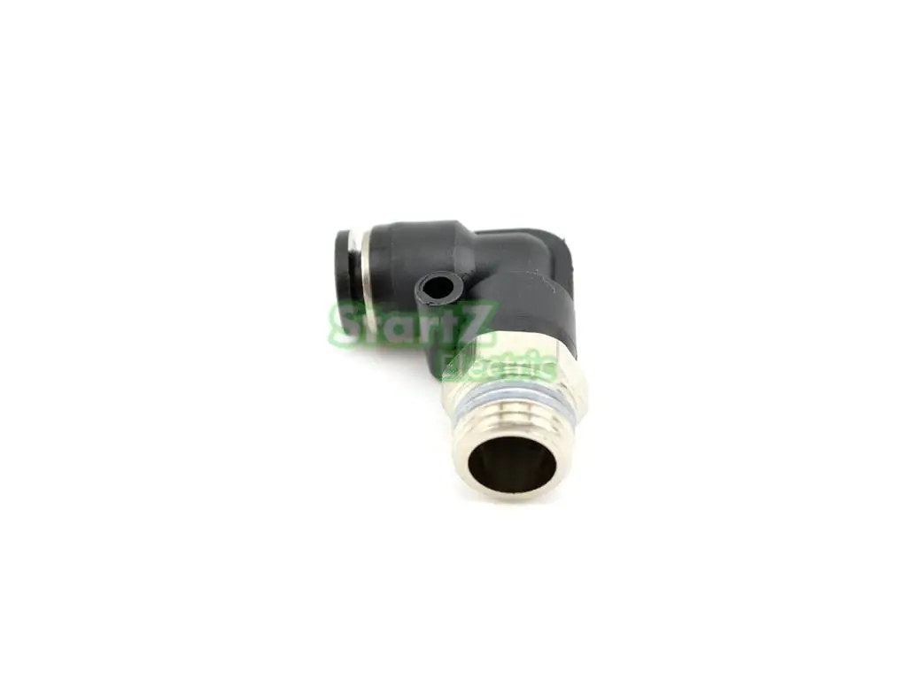 Conector de codo macho neumático, accesorio de aire de tubo, rosca de 6mm X 1/8 '', alta calidad, 10 piezas