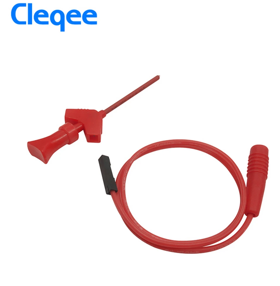 Cleqee P1511B 2mm Female Plug to Internal Spring Test Hook Probe AWG Test Lead Kit Can connect the Digital Multimeter Probe