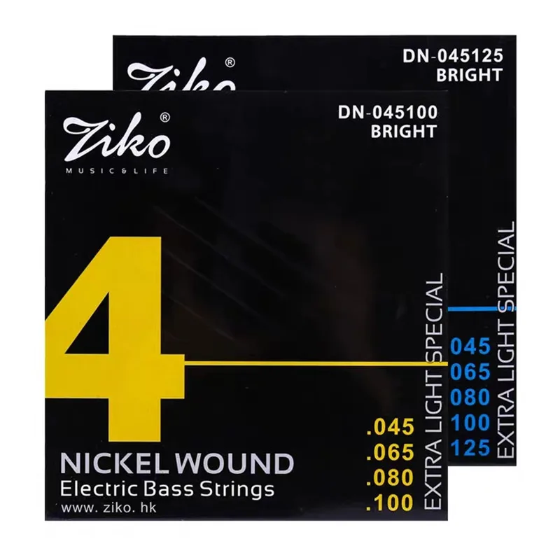 Professionelle Ziko Bassgitarre Saiten 4/5/6 Saiten Set Nickel würde Saiten für E-Bass Musikinstrumente