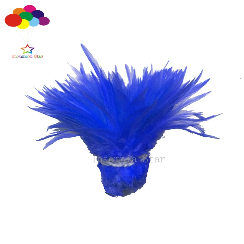 1000 pcs Carnival Rooster Saddle Hackle Feather Strung 4-6 inch / 10-15 cm Chicken feather Trimming Cock Ribbons