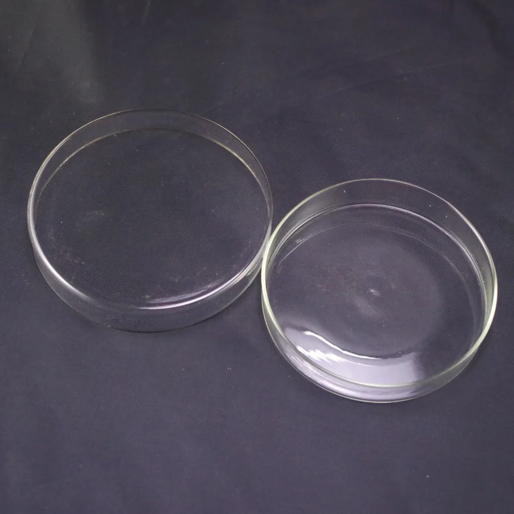 90mm Clear Borosilicate Glass Petri Dishes With Lids