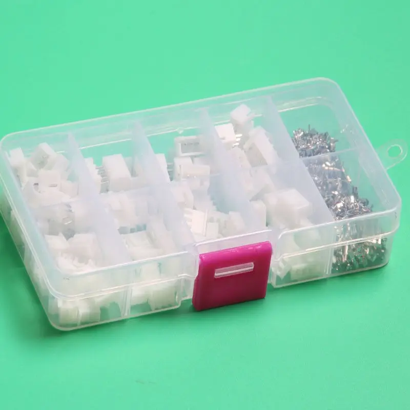 60 Sets 2p 3p 4 Pin 5pin XH 2,54mm Pitch Terminal Gehäuse Pin Header Terminal Stecker mit Box Stecker