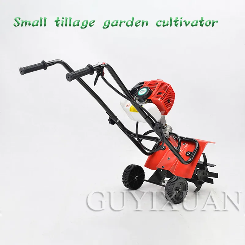 Imagem -04 - Mini Cultivador para Afrouxamento do Solo Jardim Rotary Hoe Tine Tiller Equipamento de Energia a Gasolina Máquina para Afrouxamento do Solo