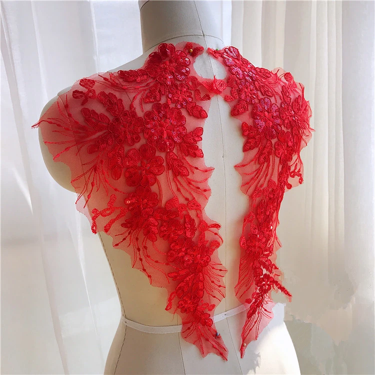 5 Paar/10 Stück Spitzenblumen, 10 Farben Brautaccessoires, Näh-DIY-Material, Fertige Blumenaccessoires. RS317 – Detail 11