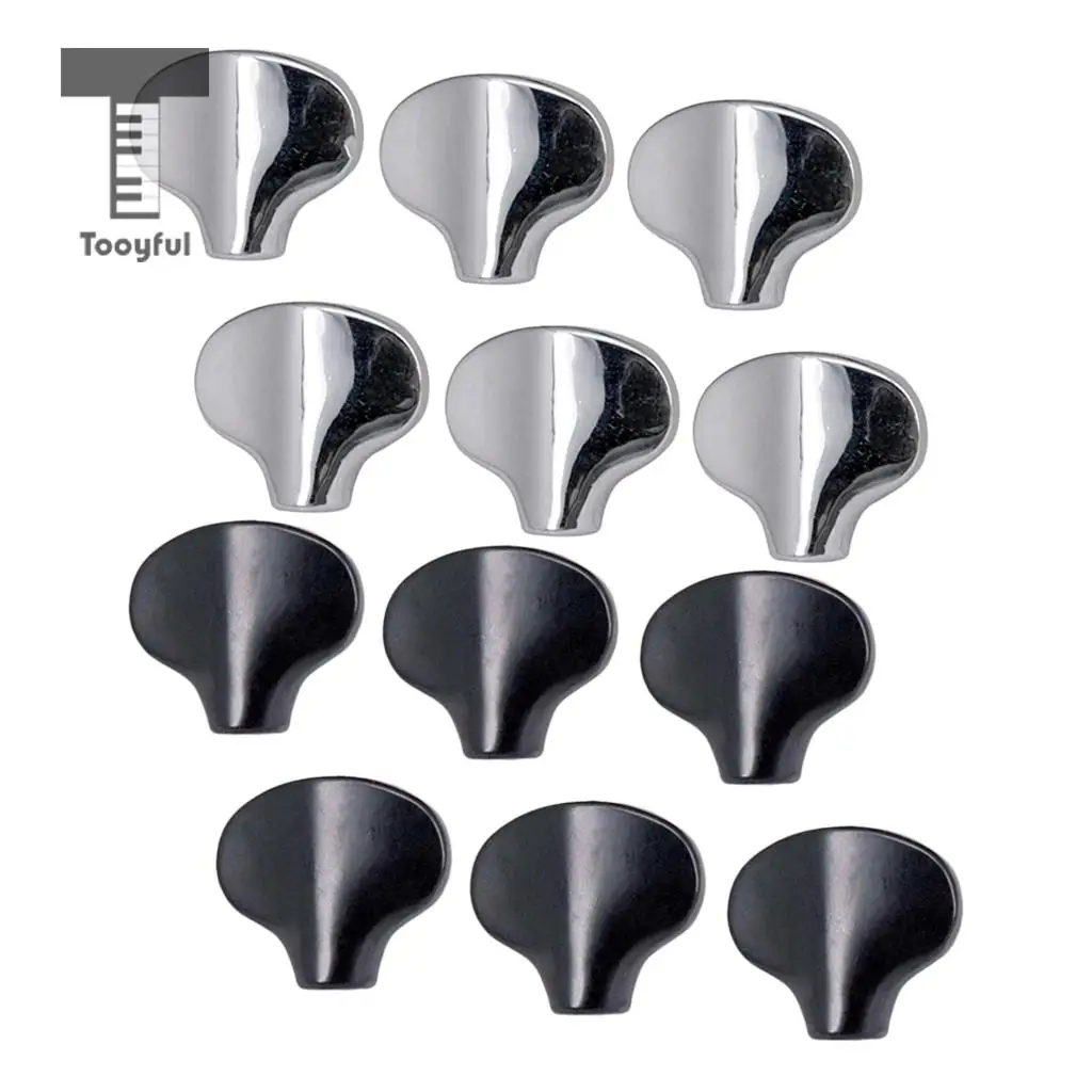 Tooyful Metal Guitar Tuning Pegs Tuners Machine Head Replacement Knobs Handle pack of 6