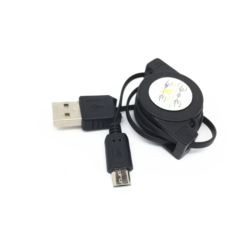 Retractable Micro USB Data Sync Charger Cable for Htc G17 Evo 3D T327T S710D Incredible S A510E G13 Wildfire Surround S510