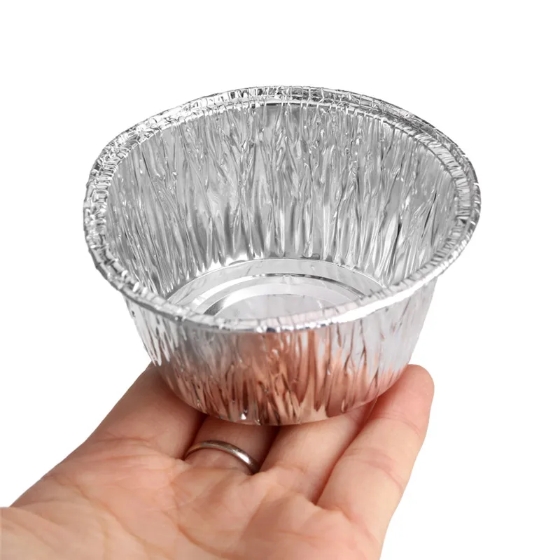 Hot Sales150pcs Disposable Aluminum Foil DIY Baking Tools Cookie Muffin Cupcake Cheese Egg Tart Mold Round Cooking Pastry Tools image 2