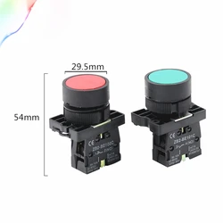 Zelf Reset Knop Switch 22Mm Start Stop Knop XB2 Platte Touch Switch Knop