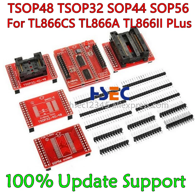 pote 8pcs Original V3 TSOP48/40/32 socket SOP44 /56 adapter of XGecu