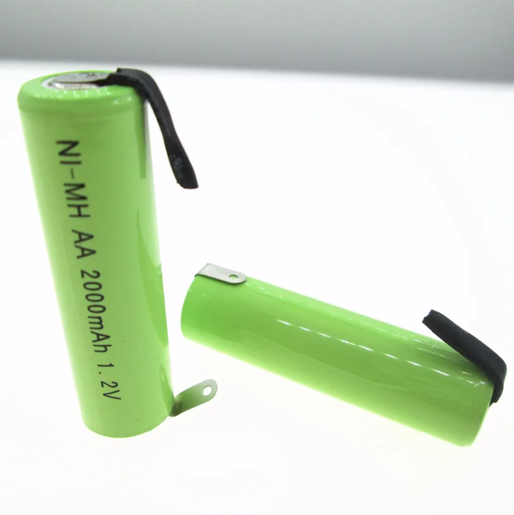 AA2000mah 1.2V AA 2000mah 1.2V Rechargeable battery AA2000mah1.2V  NO.5 Ni-MH NiMH battery witrh leg 10PCS/lot