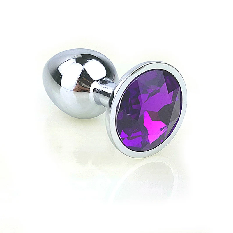12 Colors Metal Anal Sex Toys For Women & Men, Anal Butt Plugs + Crystal Jewelry, Booty Beads,Anal Tube, Sex Products