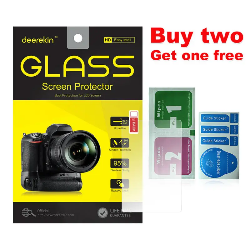 Deerekin 9H Tempered Glass LCD Screen Protector for Canon PowerShot A4000 IS A4000IS IXY650 IXY640 IXY630 IXY 650 640 630 Camera