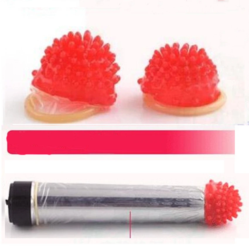 12Pcs VIBRATOR CONDOM Ultra Thin Spike Dotted Stimulate Latex Lubricated SLEEVE Sex Greater Pleasure Adult Sex products for Men view 3