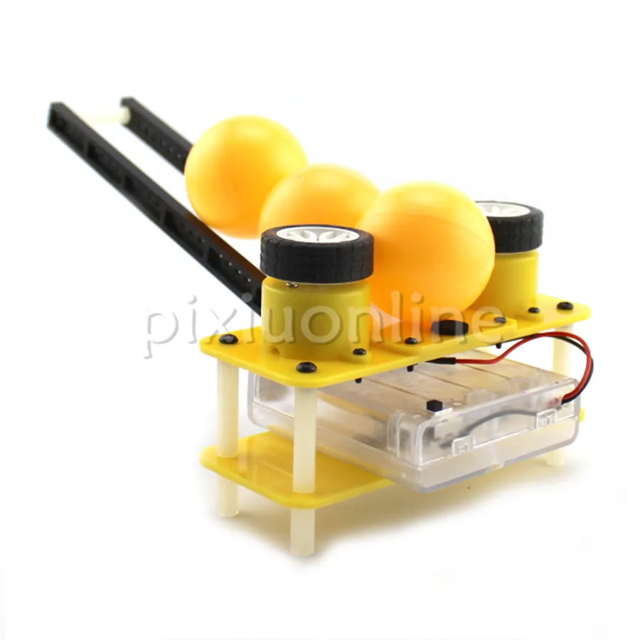 1suit J716 DIY Model Mini Pitching Machine Toy Making Free Russia Shipping