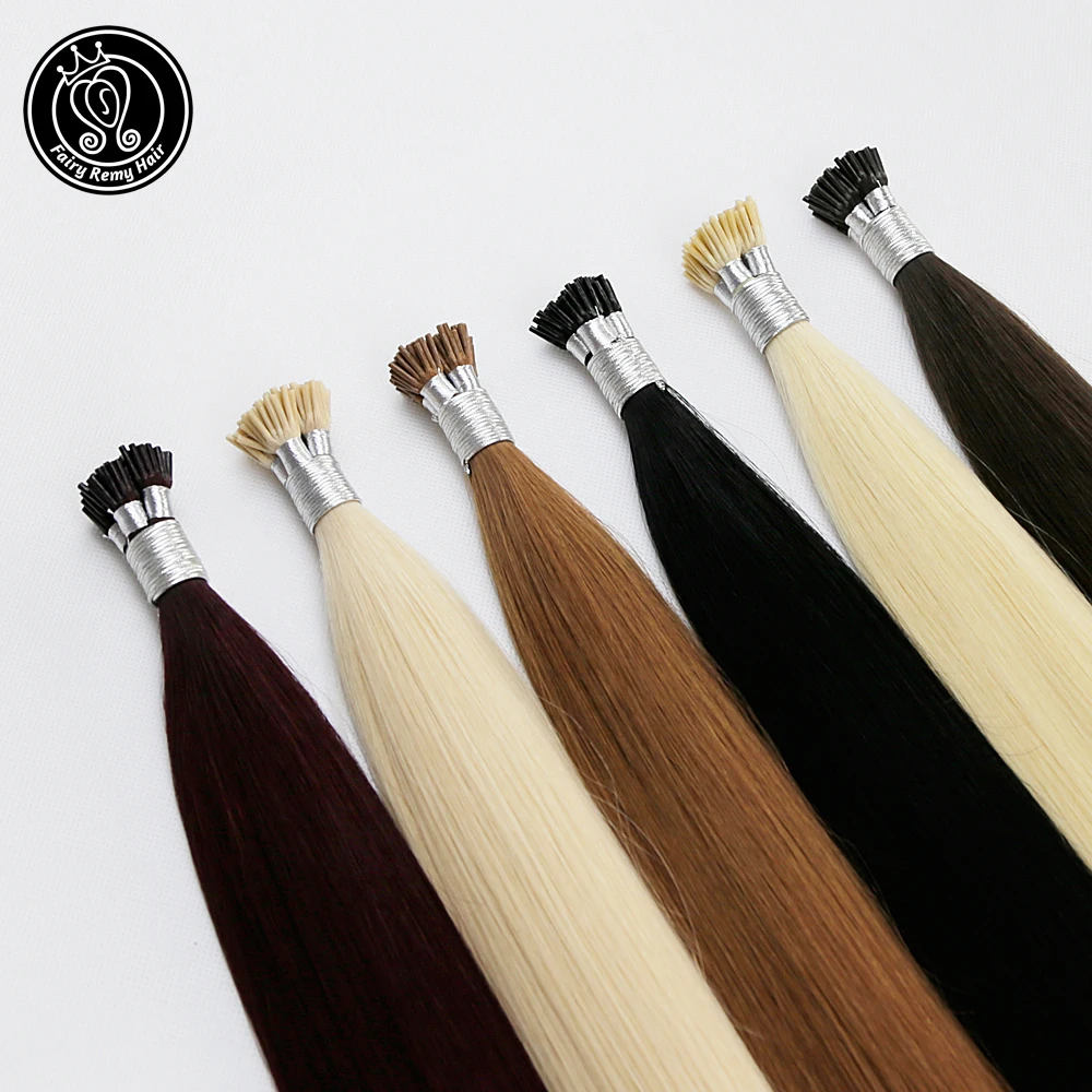 Fairy Remy Haar 0.8 G/s 16-18 Inch Real Remy Fusion Keratine Ik Tip Human Hair Extensions Zijdeachtige Rechte professionele Salon Haar