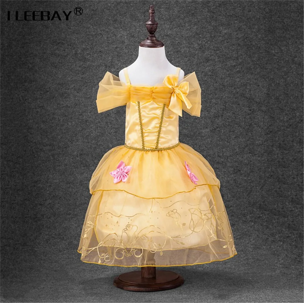 Girls Dresses 2018 Fashion Sofia Cinderella Rapunzel Belle Snow White for Kids Girls Party Dress Halloween Girls Cosplay Costume