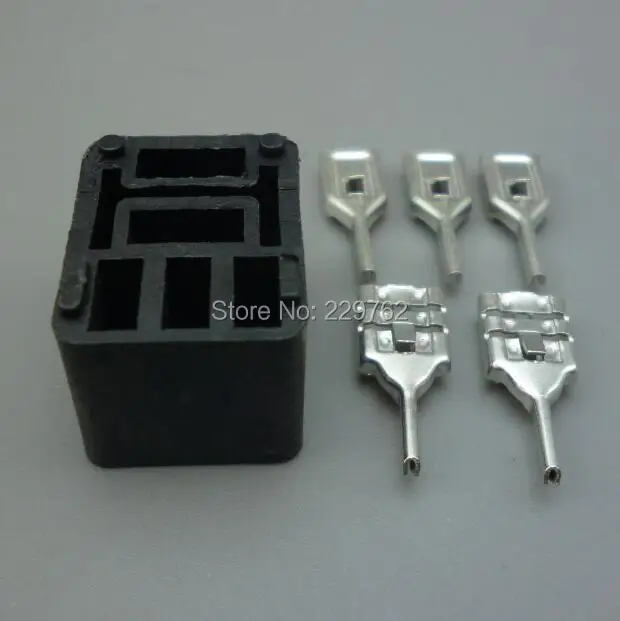 Shhworldsea Automotive Relay Sockets 5 Pin PCB Mount For Series Relays Car Relay Connector Auto Relay Holder 5pcs 6.3mm terminal