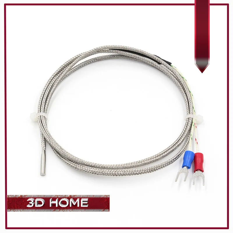 1PCS K Type 1m High Temperature Sensor 0-600 Degree Thermocouple for 3D printer Industrial Temperature Controller 3*15*1000