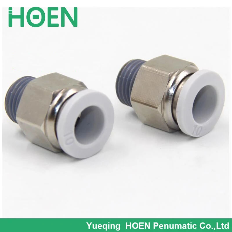 PC12 04 Pneumatic Air Fittings Male Straight Thread Union Push-in Fittin 12mm joint pipe 1/2 Thread Air Quick Conneactor PC12-04