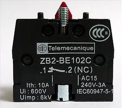 

10 x TELEMECANIQUE ZB2-BE102C NC Contact Block Replaces TELE 10A 400V gqq