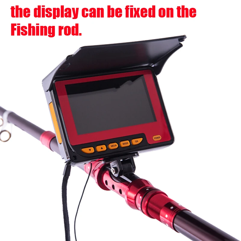 

Underwater Video Fishing Camera System Kit 4.3 Inch LCD Monitor 20m Cable for Boat,Kayak,Ocean,Ice,Lake Fishing