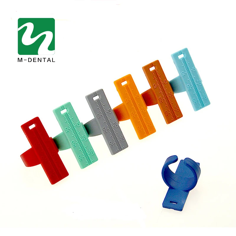 Colorful Dental Endo Finger Rulers Span Measure Scale Endodontic Dental Instruments Finger Ruler