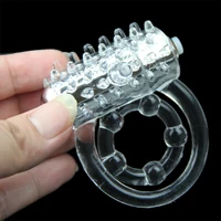 Lasting Vibrators Rings Double CockRing Delay Premature Ejaculation Penis Ball Loop 2Locked Sex Toys Product for Men - Image 4