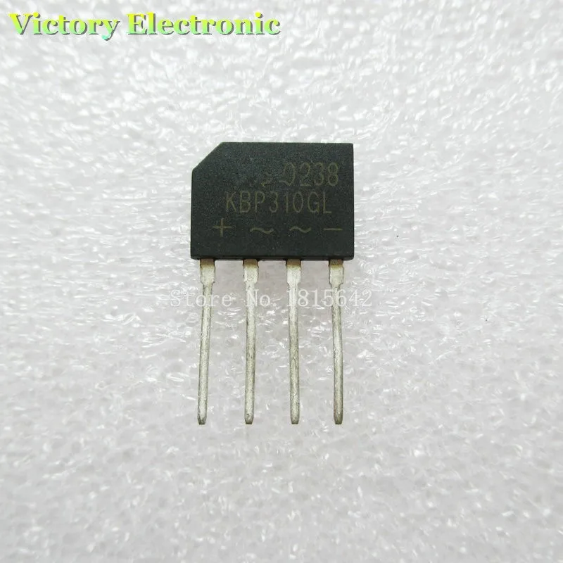 10PCS KBP310 KBP310GL KBL-310 3A 1000V Bridge Rectifier Diode New Wholesale