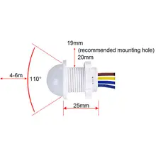 Mini PIR Motion Sensor Light Switch #5