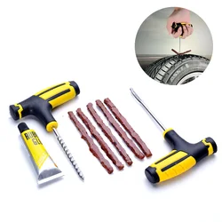 1 Set Car Tire Repair Kit Professional Car Repair Tool Car Motorcycle Tubeless Tire Tyre Puncture Plug Repair Kit Accessories