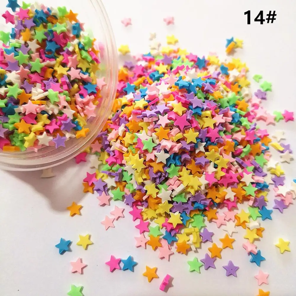 20g Clay Modeling Filler Sprinkles For Slime Charm DIY Supplies Candy Cake Dessert Polymer Mud Popular Kids Toys Accessories