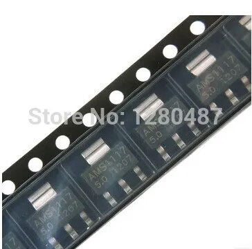 100PCS AMS1117-5.0V AMS1117 1117 5.0V 1A Voltage Regulator LDO SOT-223 new